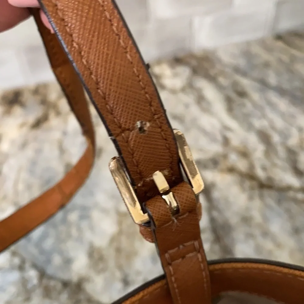 Michael Kors Brown Leather Jet Set Tote